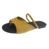 Fashion Fashion Toe Slippers Women's Summer New Outward Wear Round Toe Suede Soft Sole Non-slip Wear-resistant Flat Shoes