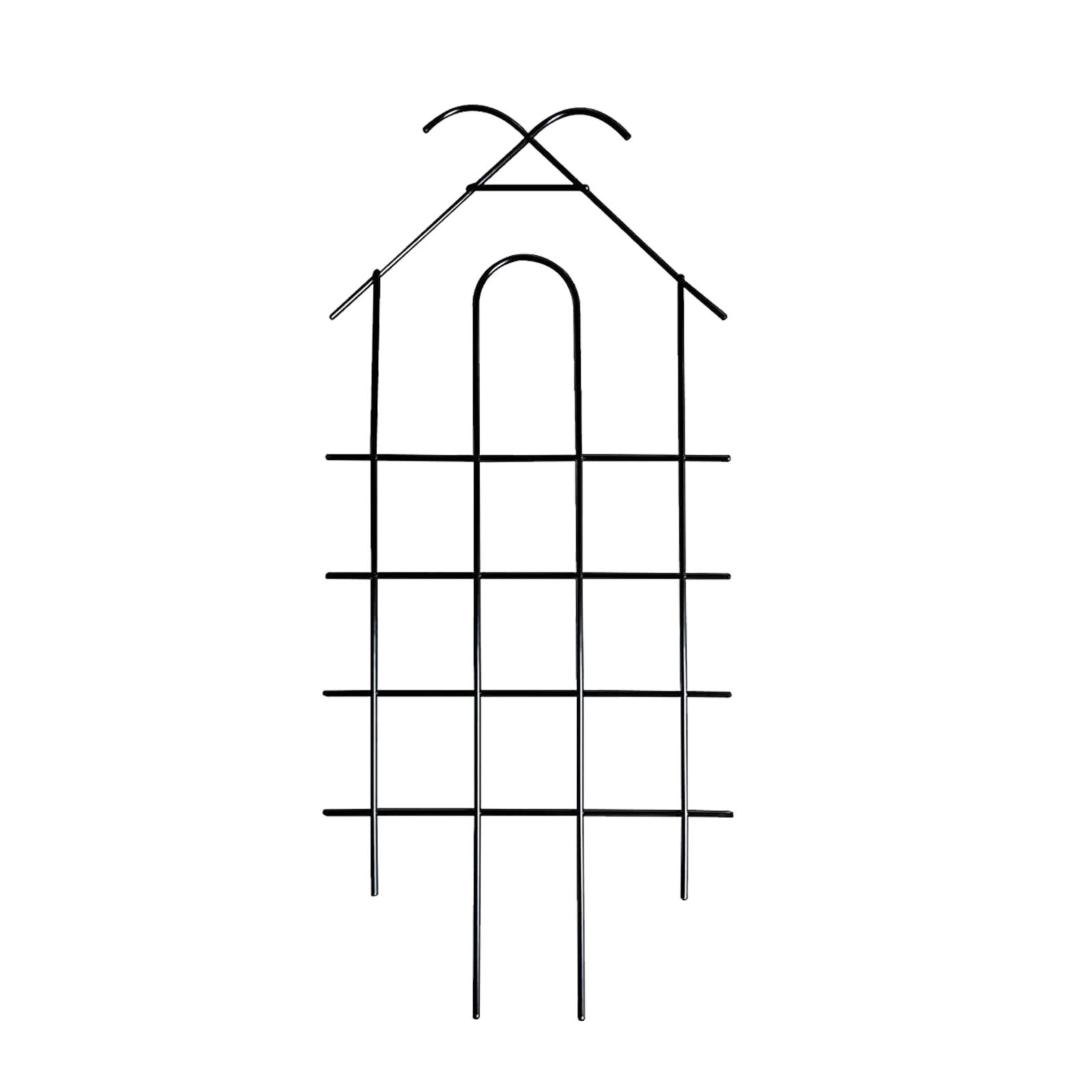 

Пледы Металлическая решетка для растений Маленькая решетка для растений, поднимающаяся вверх, опорные столбы для внутреннего и наружного садового цветка чёрный