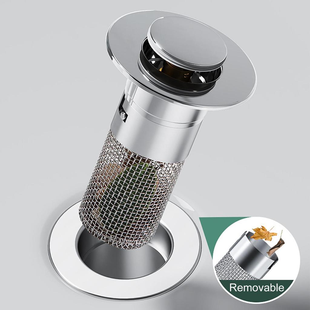 Sink Stopper Hair Catcher Anti-Clogging Replacement Drain Strainer For Sink Kitchen Draining Plug For Apartment Dormitory Hotel