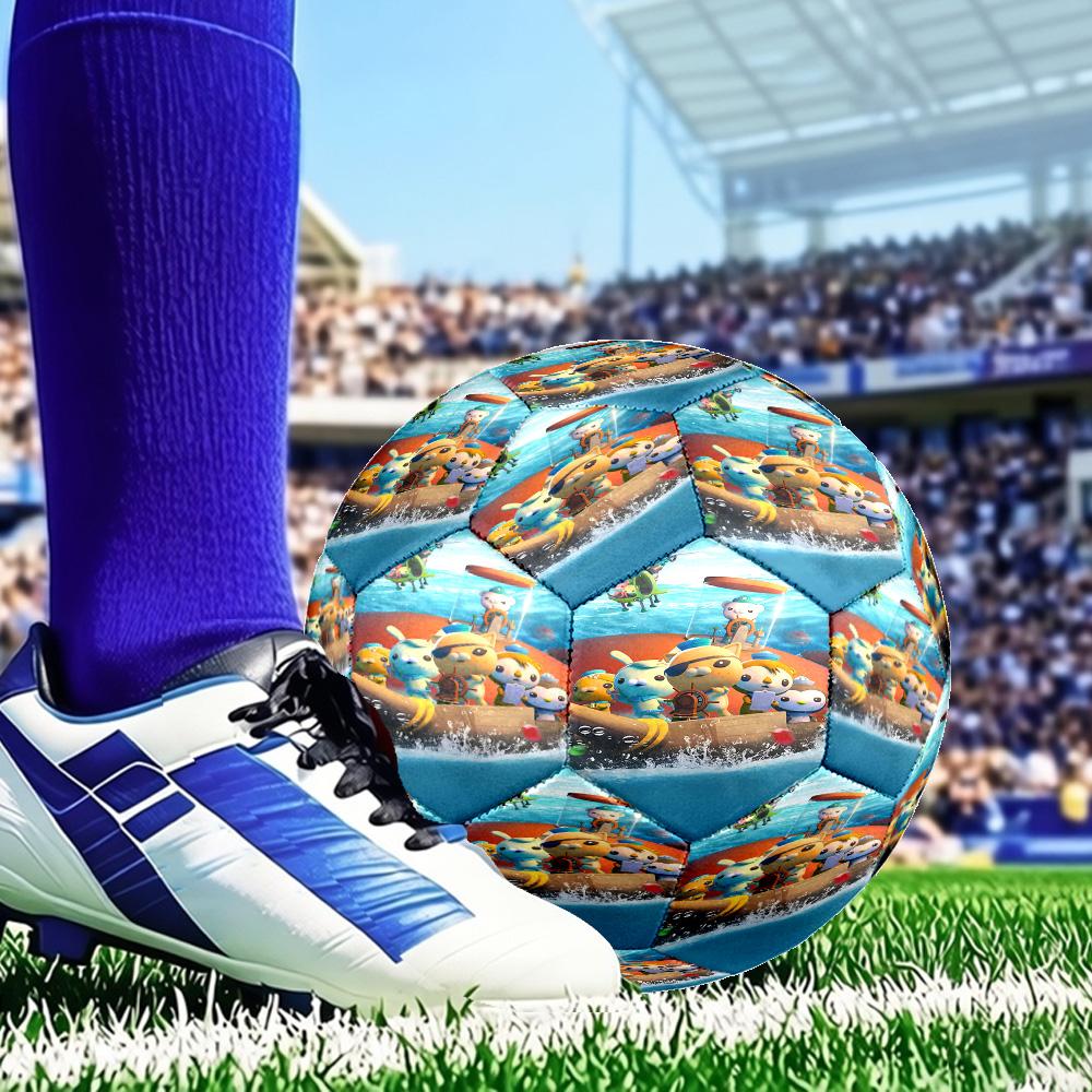 Ocean Explorers Adventure Size 5 Soccer Ball, Suitable for Training and Matches, High-Elasticity, Wear-Resistant Material Gift for Fan