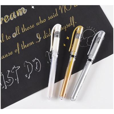 1MM wodoodporny złoty i srebrny zakreślacz biały długopis żelowy Liner Pen Dainayw 3 sztuk o dużej pojemności szkic rysunek markery artystyczne komiks projekt