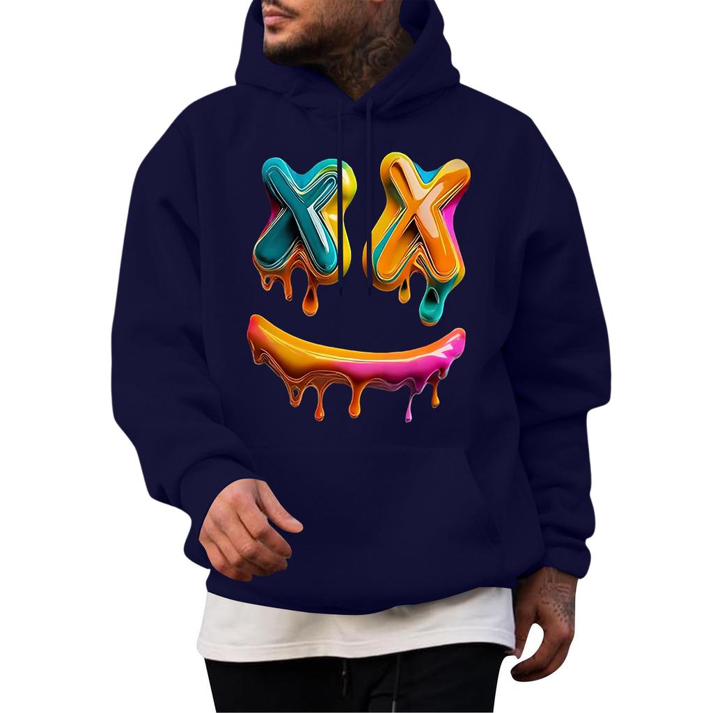 Men's Casual Hoodie Fashion  Sweatshirt With Hood Leisure Tops Teenager Streetwear Fashion Long Sleeve Shirt Warm