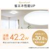 Iris Ohyama Series Q LED Ceiling Light, 12-tatami Mat Room, Dimmable, CEA12D-5.0Q