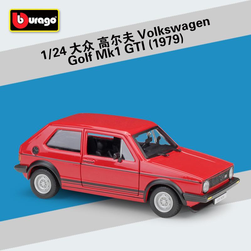 

Bburago 1:24 Volkswagen Golf Mk1 GTI 1979 Alloy Car Diecasts & Toy Vehicles Car Model Miniature Scale Model Car For Children красный