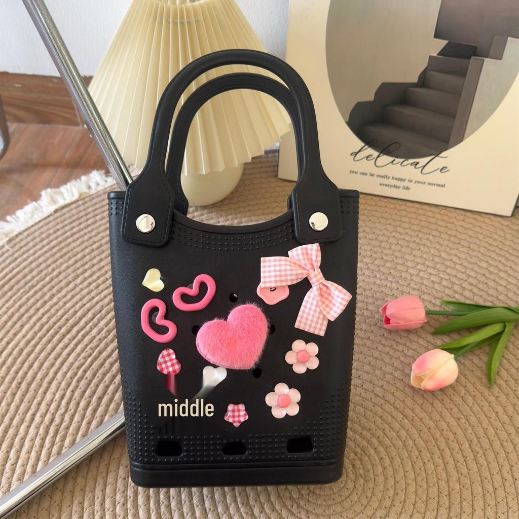 EVA Perforated Bag: Versatile DIY Handbag & Beach Accessory with Cartoon Design