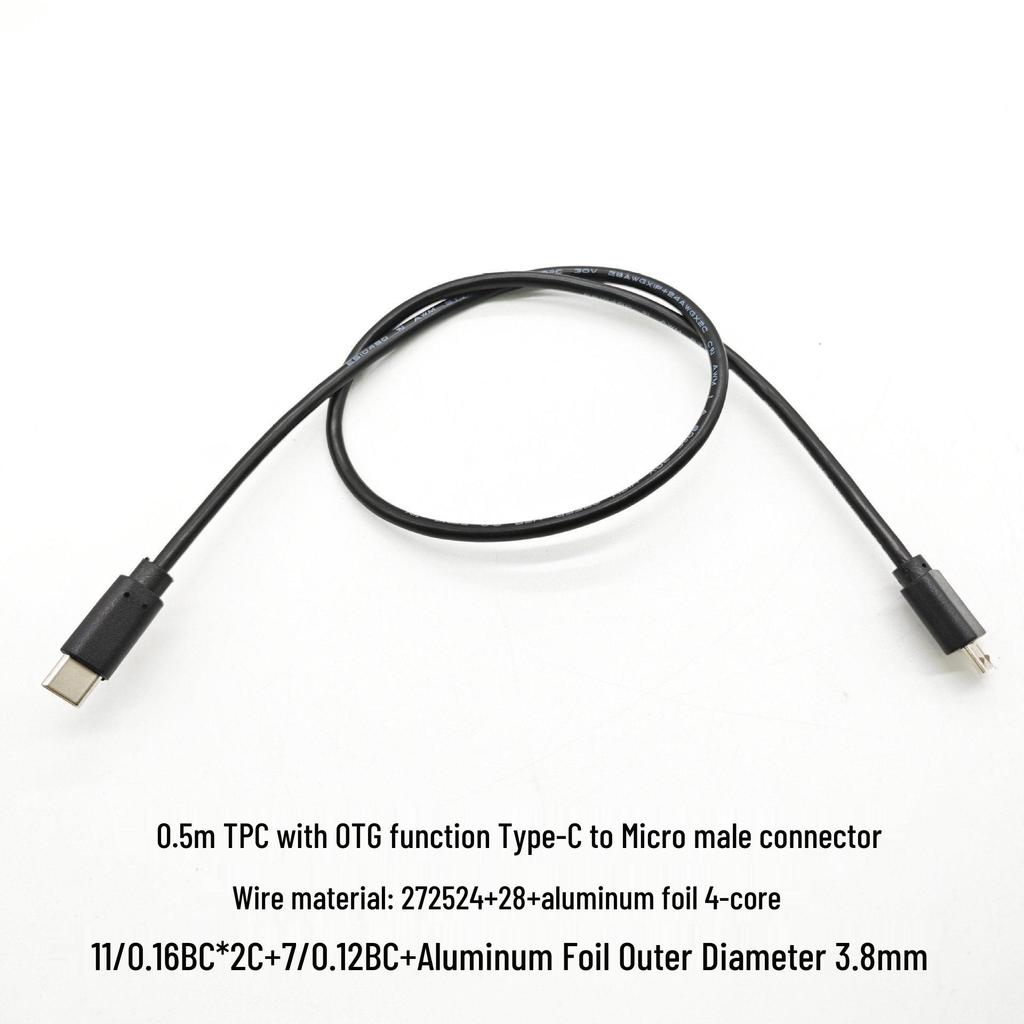 Cobbleon USB-C to Micro USB OTG Fast Charging Cable for Android Phones and Earphones