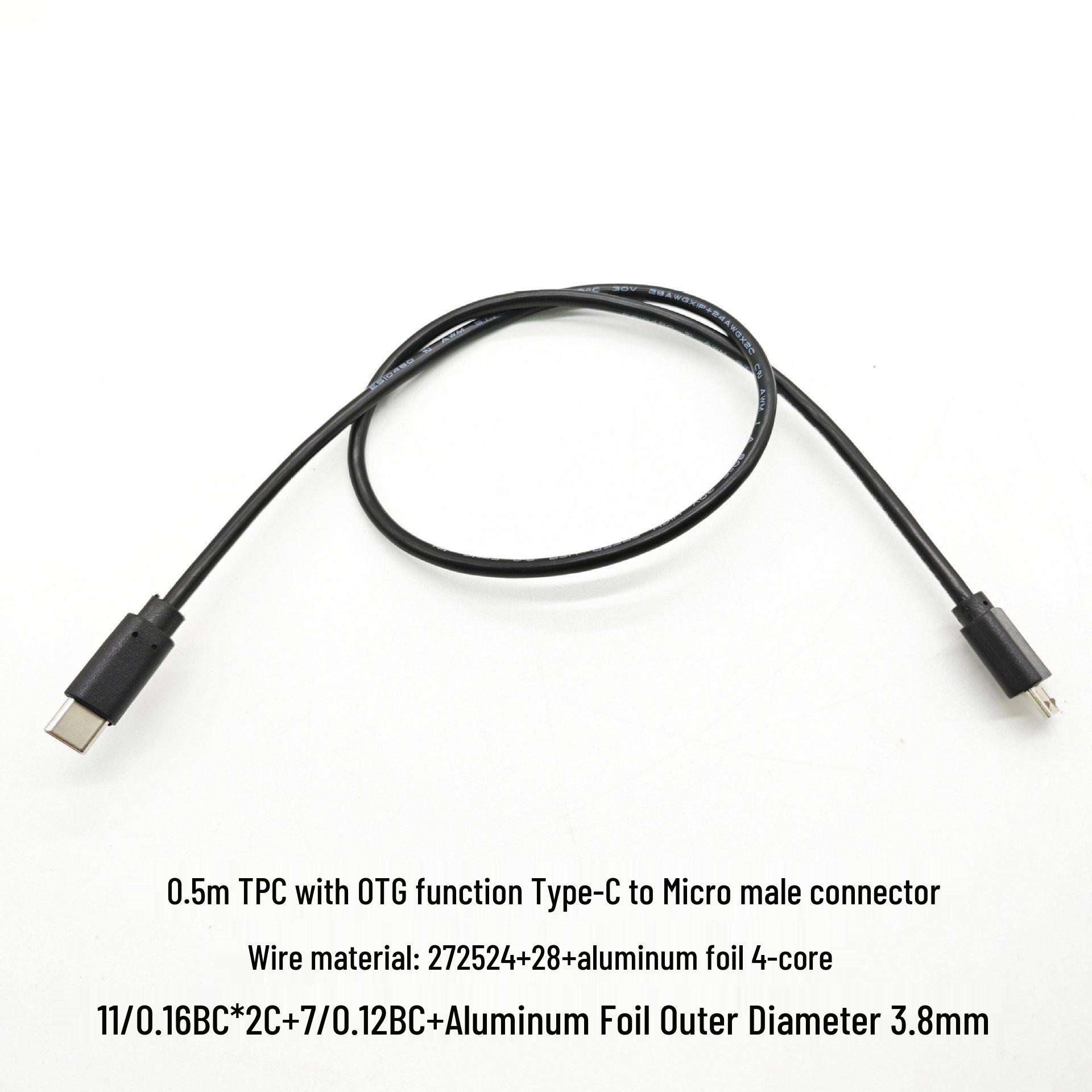 

Cobbleon USB-C to Micro USB OTG Fast Charging Cable for Android Phones and Earphones