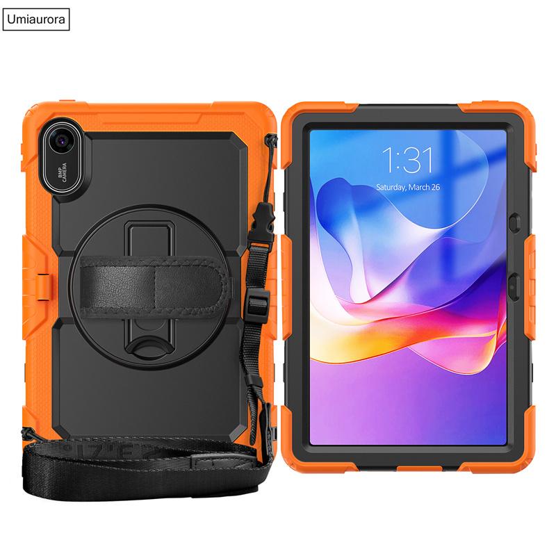 For Xiaomi Redmi Pad2 Pad 2 11 Inch 2025 Shockproof Silicon PC Hybrid Tablet Cover Stand Hand Shoulder Strap Rugged Case Funda