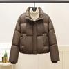 Stand-up Collar Bread Cotton-padded Clothes Women's Short Models, Small Winter New Models, High-end Super-good-looking Coats
