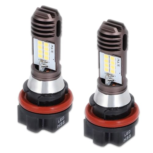 

HIRAISM LED Headlight Bulb, For Motorcycles, High Brightness, White, Improves Night Visibility, Easy Installation, Set of 2 (HS5)