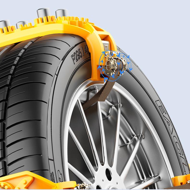 Emergency Anti Slip Chains for Automotive Tires, Universal Rubber Cow Tendon Anti Slip Chains, Snow Ground Anti Slip Chains