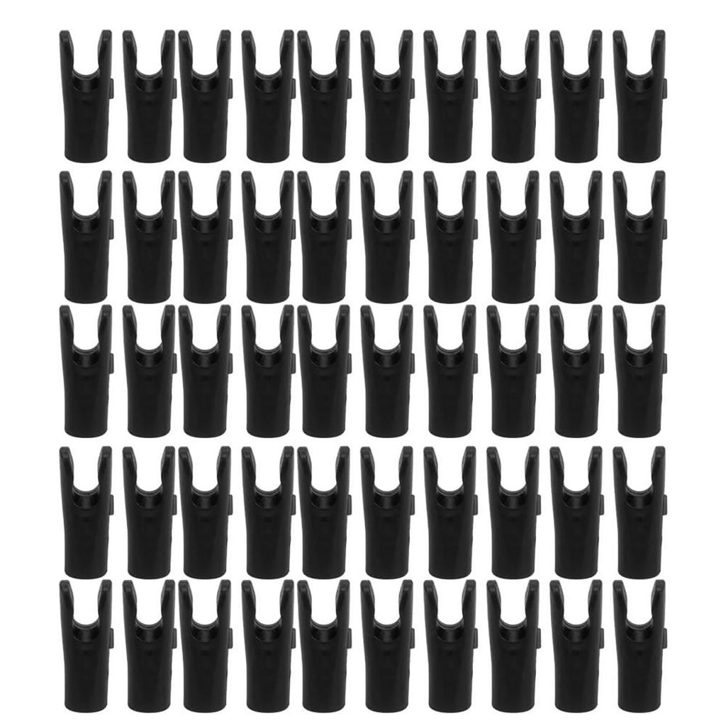 50Pcs Archery Nocks Insert Pin Shaft Tails Hunting Shooting Accessory