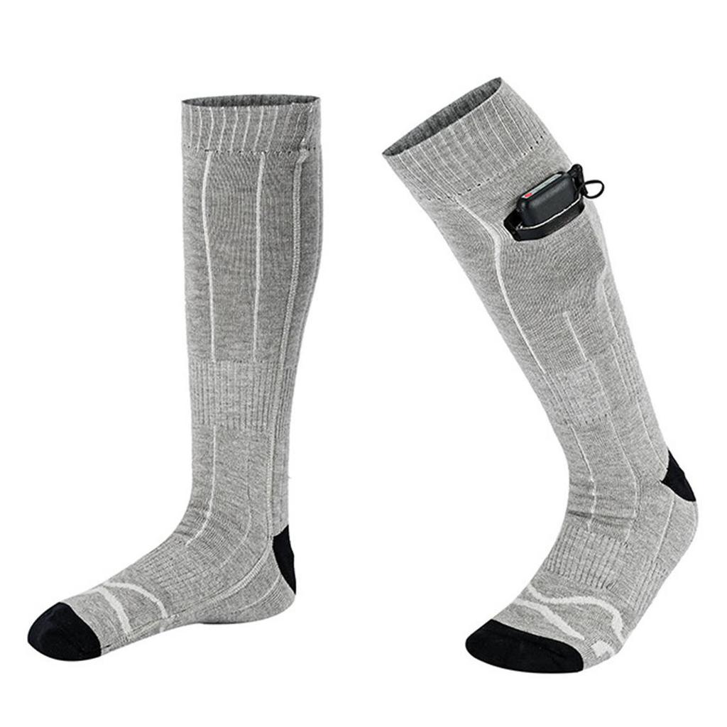 Heated Socks 4000mAh Rechargeable Heating Socks for Men Women Winter Warm Stockings with 3
