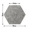 Toilet Stickers Hexagon Self Adhesive Wall Stickers Moisture-proof Heat-resistant Wall Decal DIY Anti Fouling Felt Wallpaper