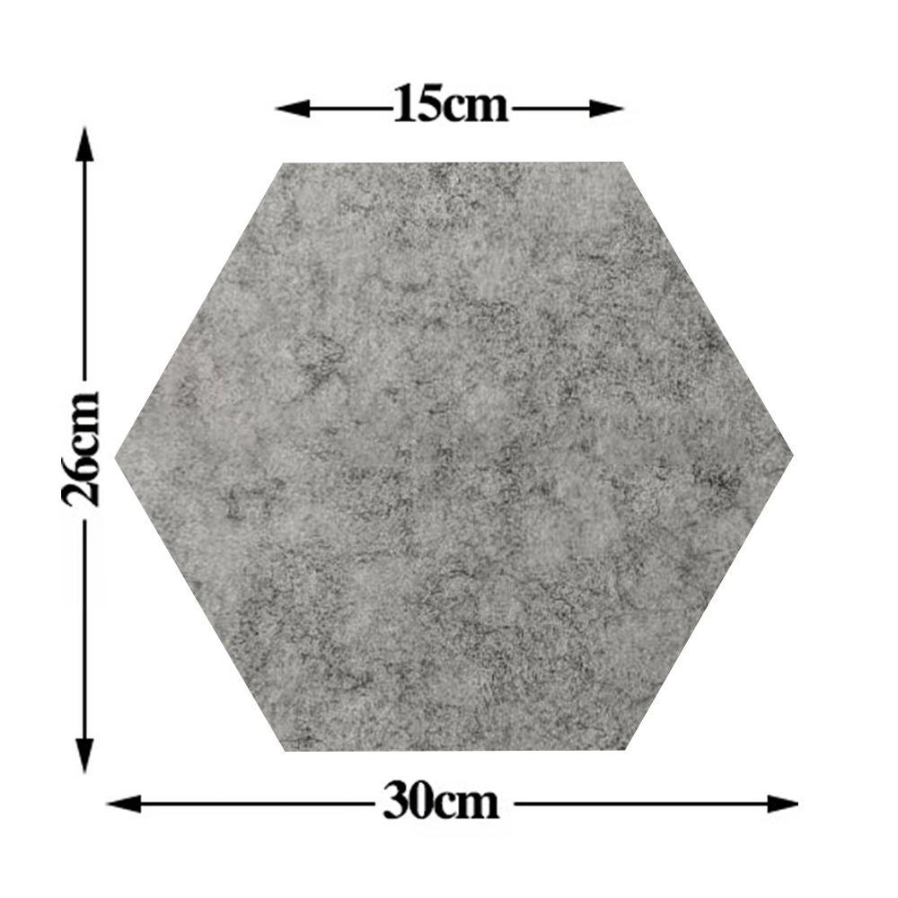 Toilet Stickers Hexagon Self Adhesive Wall Stickers Moisture-proof Heat-resistant Wall Decal DIY Anti Fouling Felt Wallpaper
