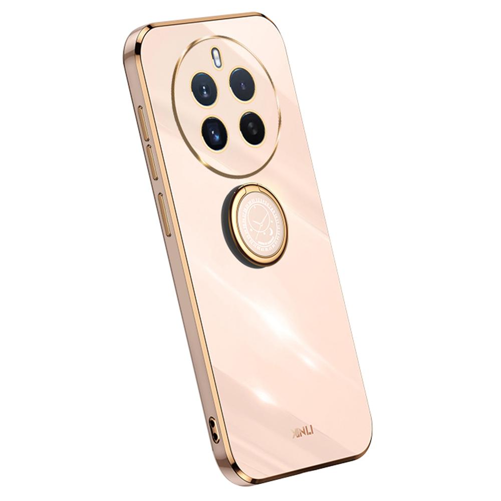 XINLI For Realme 12 4G/12+ 5G/Narzo 70 Pro 5G Kickstand Case Electroplating Soft TPU Phone Cover