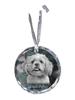 Lhasa Apso - Crystal Bauble with a Photo, Dog Photo In Crystal, Personalized Christmas Tree Ornament by Brand