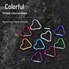 Mini Heart Shaped Carabiner Hook - Aluminum Outdoor Clothing Clip