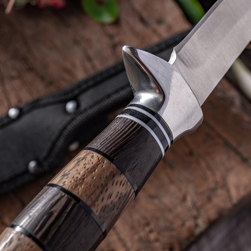 Geschmiedetes 5Cr15Mov Edelstahl Kochmesser Camping Serbisches Messer Küche Metzger Ausbeinmesser