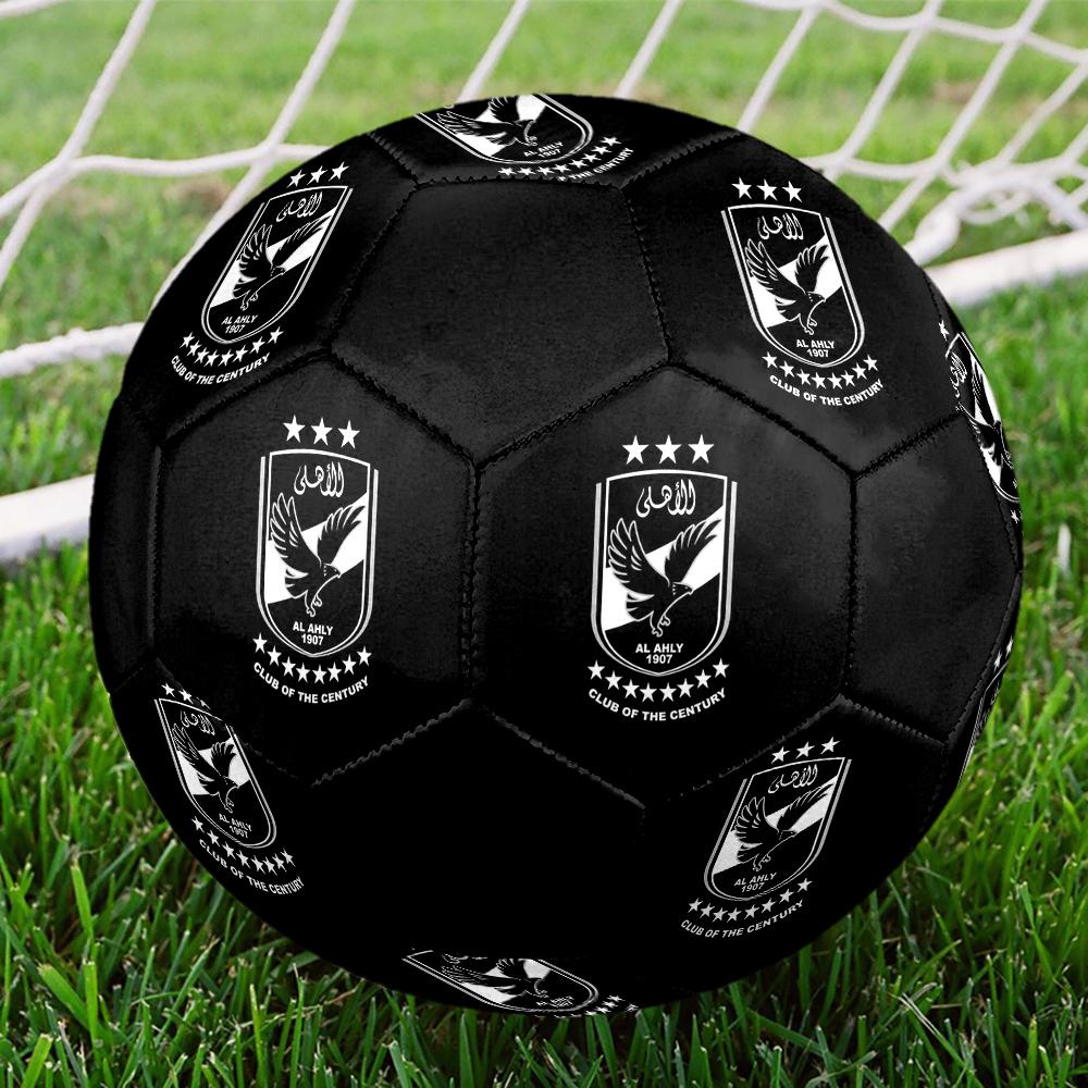 Al Ahly Sporting Club Soccer Ball, colorful, suitable for all ages, machine-stitched, PVC material, competition grade, durable and high bounce