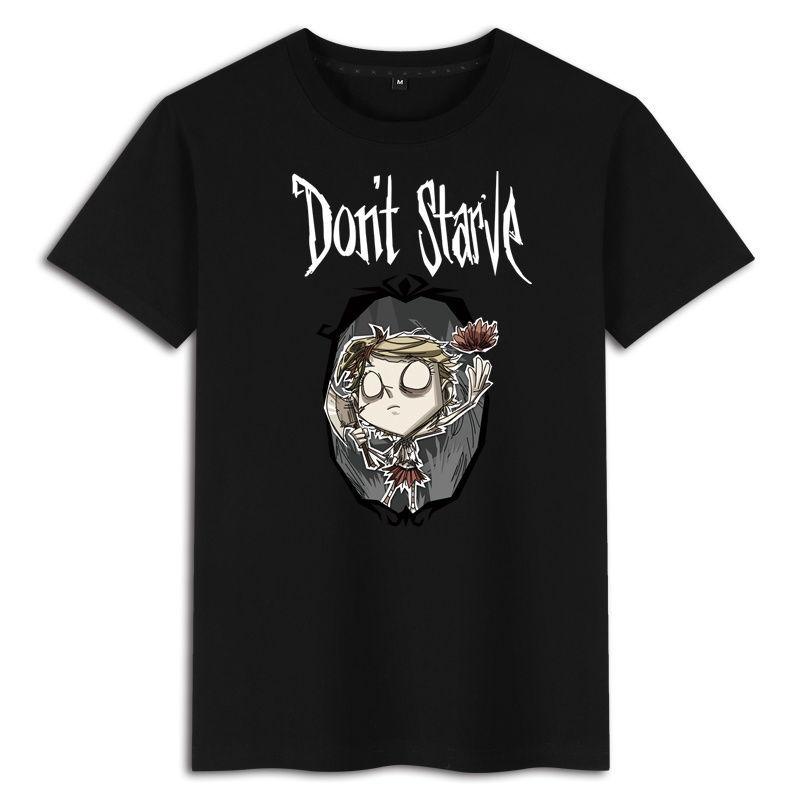 Famine Don't Starve Game Printed Summer Boys Cotton Loose Round Neck Short Sleeve T-Shirts Men’s