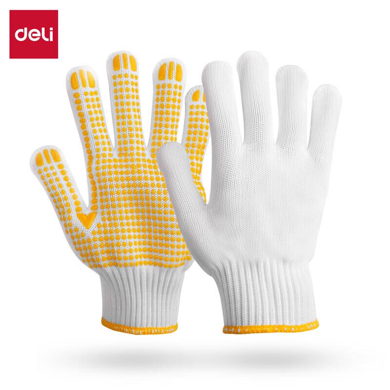 Deli LQ625 PVC Dotted Work Gloves