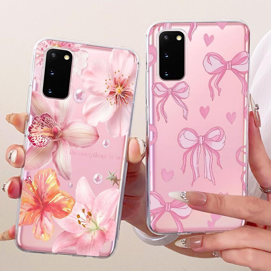 For Samsung Galaxy S20 Plus Case Fashion Butterfly Flower Soft Clear Silicone Back Phone Cover For Samsung S20 Ultra S 20 Bumper