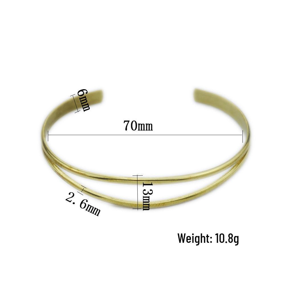 2023 Stylish Adjustable Geometric Copper Bracelet - Korean Fashion Accessory