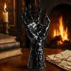 Black Matte Halloween Claws Decoration, Wall Mounted Creepy Hands, Spooky Claw Ornament, Gothic Photo Props Prop for Haunted House Party, Dark