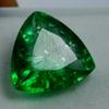 Natural Colombian Emerald Trillion Cut 6.62 Ct Green CERTIFIED Loose Gemstone