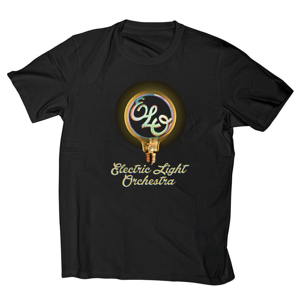 Electric Light Orchestra T-Shirt Short Sleeve Cotton Black Men