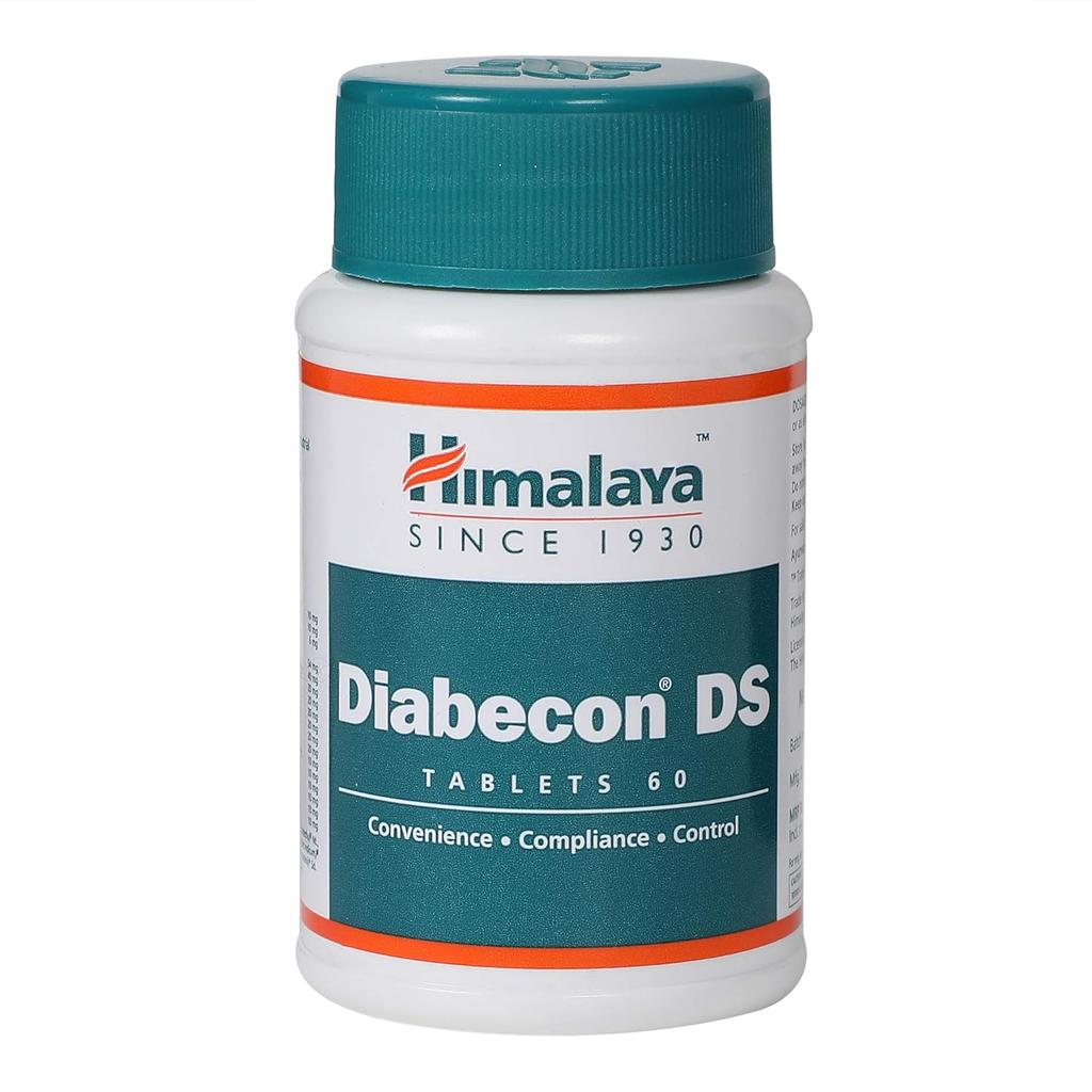 Himalaya Diabecon DS Tablets for Blood Sugar Support, 60 Tablets Pack, Natural Wellness Aid