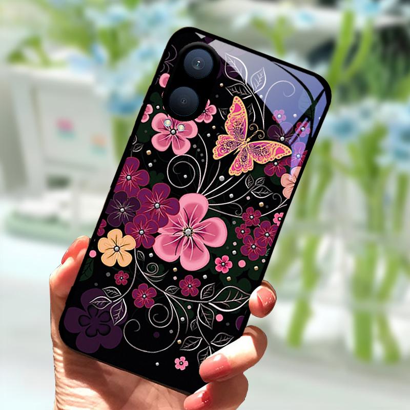 Tempered Glass Case For OnePlus Nord CE4 Lite Cases 1+Nord CE 4 3 2 Glass Phone Cover For One Plus Nord CE3 CE2 Hard PC Bumper