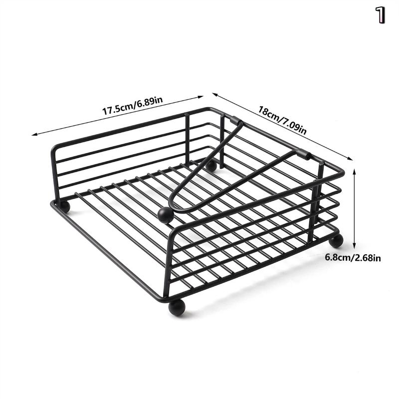 Creative Elegant Metal Cartoon Pattern Napkin Holder Paper Drawer Storage Bracket Organizer Dining Tabletop Accessory