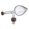 Round/Peach Shaped Transparent Red Wine Aerator Portable Red Wine Bottle Pourer and Quick Decanter Spout Glass Sobering Device