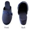 Kirsch Blute Grosgrain Slippers with 5cm Heel and Drawstring Navy Mini Women's Bag, Blue, Ribbon, MOR-SPB-15-L