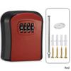 1PC Lock Key Storage Box Wall Mount Outdoor Lock Box for House Keys Key Safe with Combination Lock 5 Key Capacity