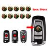 14mm Naklejka Dekoracyjna Emblemat Zdalnego Kluczyka z Logo Samochodu Akcesoria Dla Alfa Romeo Tonale Stelvio MiTo Giulietta Giulia ALFA 4C