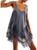 Spring Lace Sleeveless Flowy Mini Dress - New Arrival
