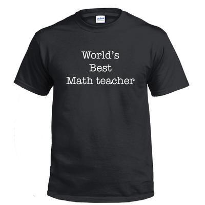 Miglior Insegnante di Matematica del Mondo Scuola di Scienze Maglietta Divertente Regalo Maglietta di Cotone