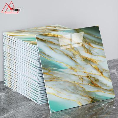 30cm Imitation Tile Wall Stickers - Self-Adhesive, Waterproof Decoration for Kitchen or Living Room.