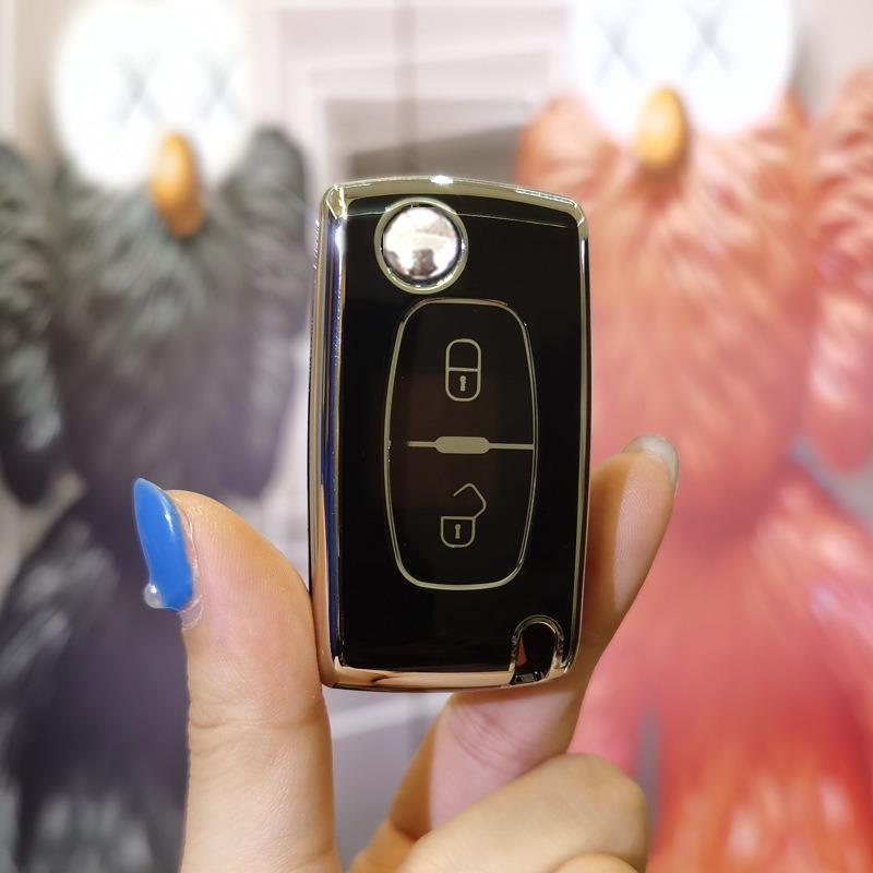

Новый TPU Чехол-раскладушка для ключа автомобиля, Защитная оболочка, Брелок-защитник для Citroen C2 C3 C4 C5 C6 C8 Xsara Picasso Berlingo Аксессуары