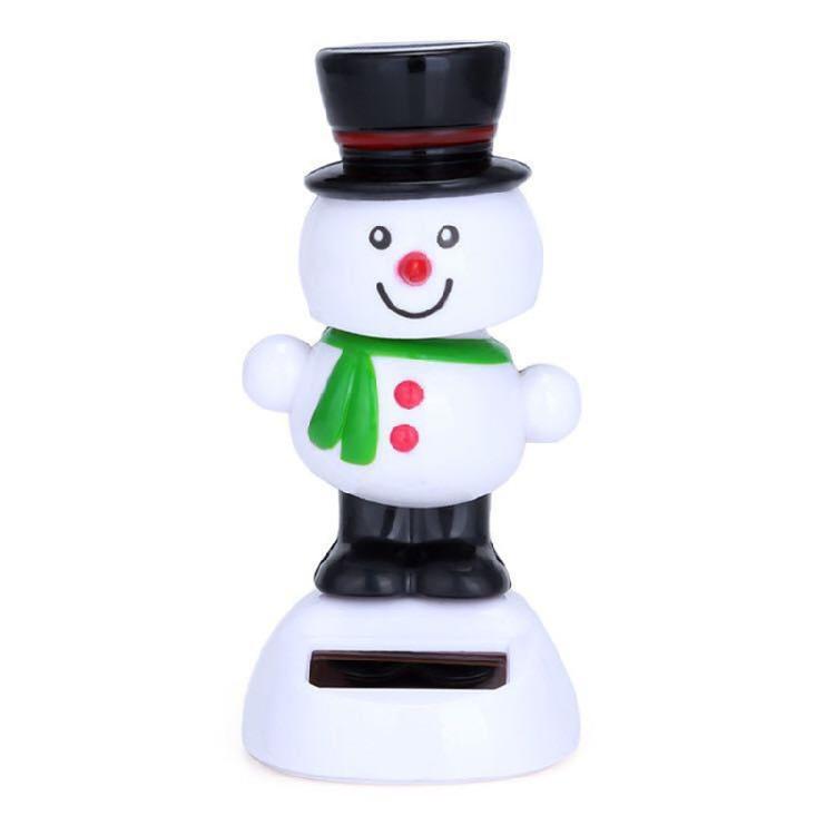 

Solar Powered Car Dashboard Decorations Widget Creative Xmas Toys Ornament