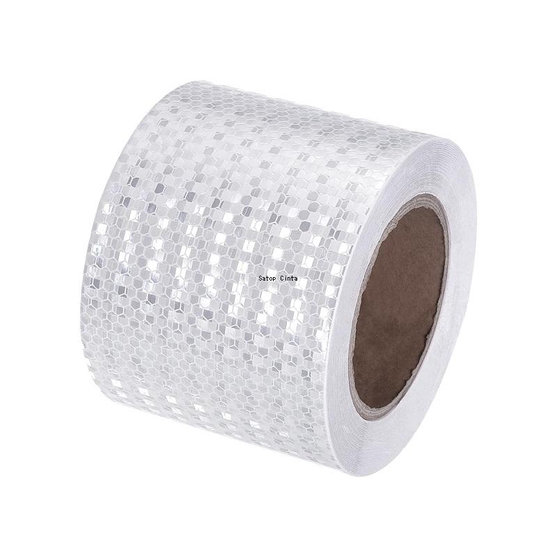 Waterproof Reflective Tape 4inch*16FT Shiny White Red Orange Yellow Adhesive Warning Reflector Safety Sticker For Motorcycle Car
