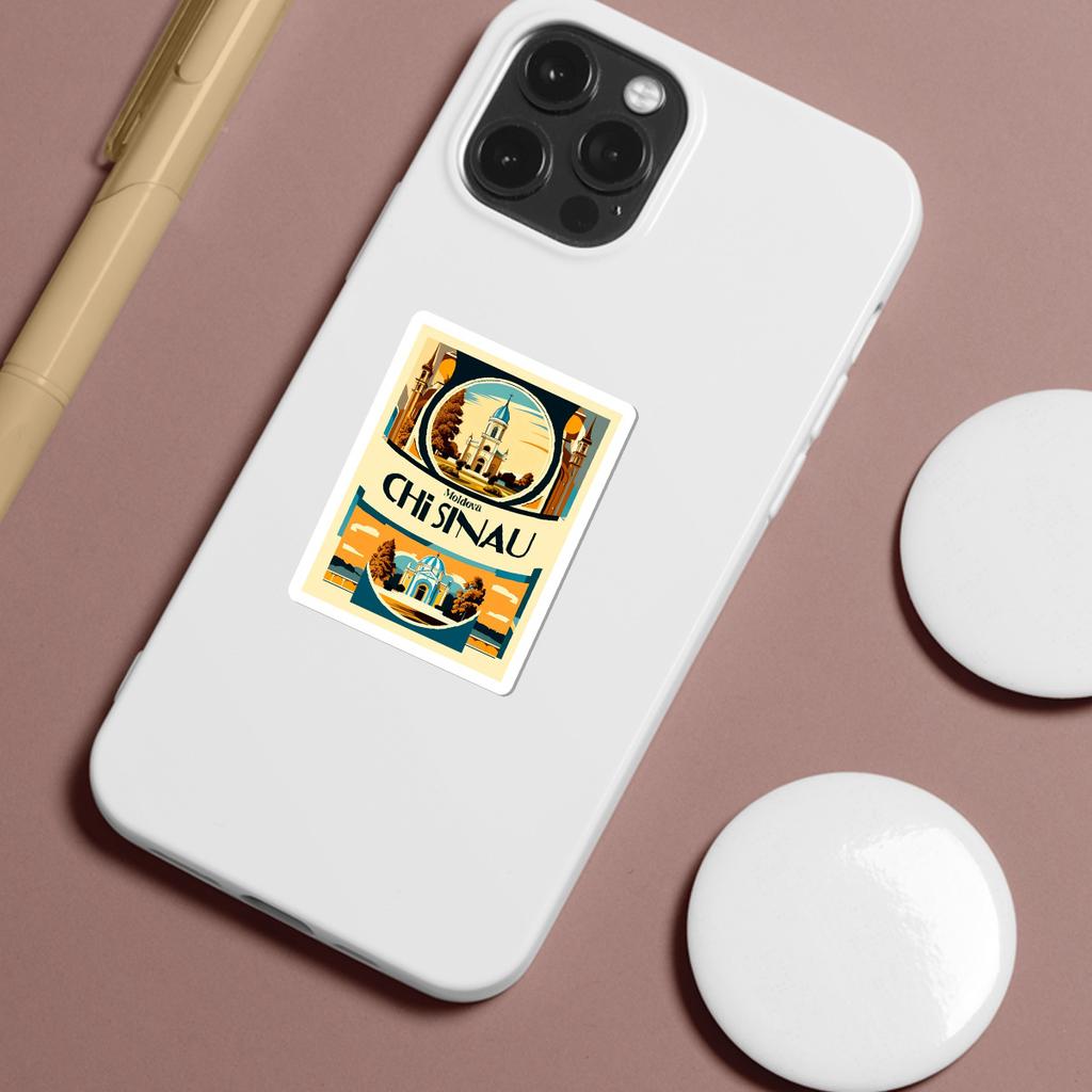 50 European Travel Graffiti Stickers Creative Travel Stickers Mobile Water Cup Hand Account DIY Waterproof Stickers