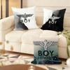 Brand BBOYS LONDON Cushion Cover Natural Linen Organic Fabric DoubleSided Printing Couch Pillow Covers Home Decor