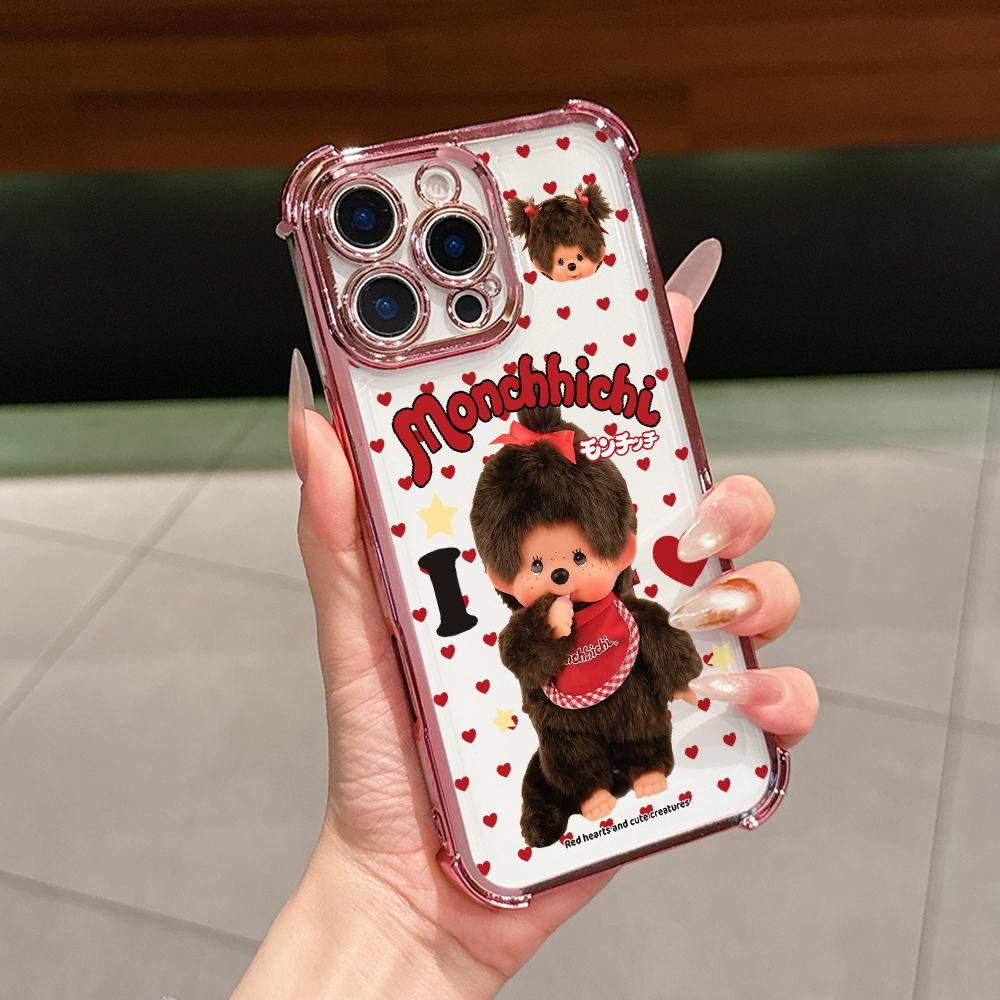 Cute Monchhichis New Ins Phone Case for Xiaomi Redmi Note 15 14 13 12 14C 13C 12C 10C Pro Plus 4G 5G Anti-drop Transparent Cover Redmi note 15 5G