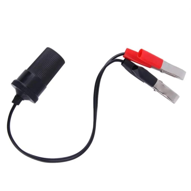 1Set rand New 12v Car Battery Terminal Clip-on Cigarette Lighter Power Socket Adaptor Clamp