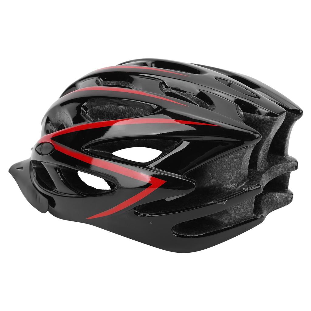 Adult Bicycle Helmet Adjustable Ultralight Riding Cycling Bike Helmet for Men WomenBlack Red