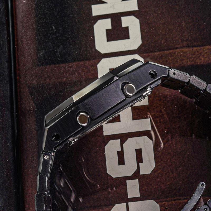 CASIO Customized watch modified series gray steel shadow trend modified waterproof luminous Quartz same style for men and wo GA-2100-1A